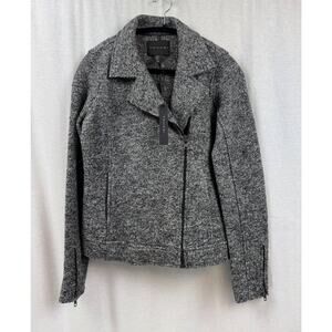 TAHARI Boiled Wool Moto Jacket, Women's XS, Dress Casual, New